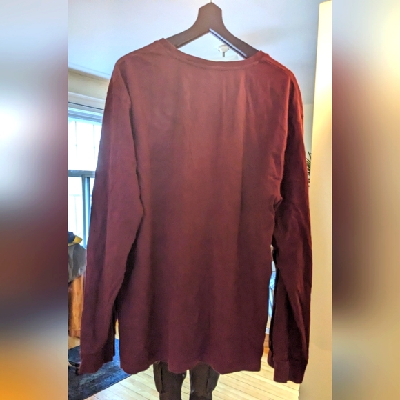 Us Polo assn burgundy L long sleeve tee shirt - Picture 2 of 3